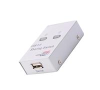 SECFOU Sélecteur USB 2.0 pour Imprimante, Boîtier De Partage Automatique, sans Câble (partageur 2 Ports)