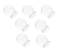 SECFOU Set de 7 Ventouses en Verre Épaisses pour Soin du Corps, Kit de Massage Portable Augmentant la Circulation Sanguine, Outil Pratique pour Thérapie par Ventouses
