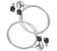 SECFOU Sets de Câbles Antivol Lot de 2 en Alliage pour Ordinateur Portable Design Léger et Facile à Utiliser, pour Sécuriser Votre PC Portable