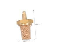 SECFOU Silencieux D’admission et Buse Filtre en Laiton M5 pour Machine à Fumée de Scène, Kit 6 Pièces Compatible Compresseurs, Filtre Anti-impuretés pour Générateur de Brouillard