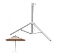 SECFOU Support de Base de Parapluie Robuste en Fer Pied Triangulaire, pour Parasol de Plage et Parasol de Jardin, Léger et Stable pour L'été Sandales Femme