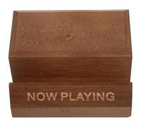 SECFOU Support de Disques Vinyles Bois Robuste Présentoir de Table pour Rangement Albums Design Vintage pour Salon Bureau et Support Multifonction pour Vinyles Magazines