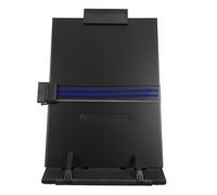 SECFOU Support de Lecture Réglable Évite Douleurs Cervicales en ABS et Fer Noir Règle Intégrée, Pupitre Polyvalent pour Maison et Bureau