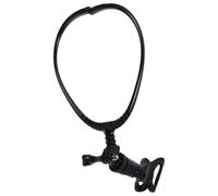 SECFOU Support de micro autour du cou avec clip ajustable pour musiciens, maintien stable, design ergonomique, idéal pour scène et événements en direct