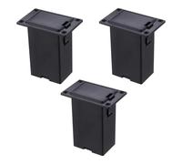 SECFOU Support de Pile pour Micro Actif de Basse et Guitare, Boîtier de Batterie 9v Noir en Plastique et Métal, Petite Taille, Remplacement Facile pour Performance en Intérieur, Pack de