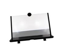 SECFOU Support De Téléphone Écran Magnificateur Amplificateur De Portable pour Films Et Cours Ligne Pratique Et Léger Noir