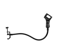 SECFOU Support Microphone Flexible Col de Cygne en Fer Robuste Base Lourde pour Bureau Rack Micro et Pince Amovible Streaming en Direct et Enregistrement