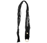 SECFOU Support Mural Macramé pour Ukulélé et Petite Guitare 125 Cm en Coton et Lin Tissé la Main, Porte-instrument D’intérieur Polyvalent pour Salon, la Cuisine, Terrasse ou Jardin