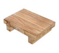SECFOU Tabouret Bois Décoratif Brûlé Support Bois Stable pour Plantes et Objets Petit Meuble Polyvalent pour Maison et Salle à Manger