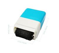 SECFOU Tampon à Rouleau de Confidentialité Bleu, Tampon Personnel Privé pour Brouillage D’adresses sur Bordereaux, Sceau Anti-vol D’identité, Accessoire Bureau Pratique pour Documents