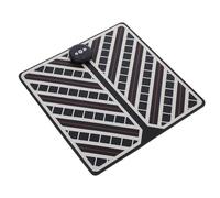 SECFOU Tapis de Massage Électrique Noir pour Pieds Stimulation Circulation Sanguine, Coussin de Relaxation Musculaire Rechargeable, pour Seniors et Voyageurs