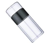 SECFOU Tasse à Thé en Verre Double Paroi 300 Ml Noire, Infuseur Intégré, Résistante la Chaleur, Bouteille de Thé Portable pour Maison et Voyage, Gourde Infusion Légère et Séparatrice