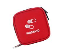 SECFOU Trousse de Premiers Secours Étanche en Tissu Oxford Rouge, Grosse Capacité, Résistante à L'usure, Légère et Compacte pour Voyage et Randonnée
