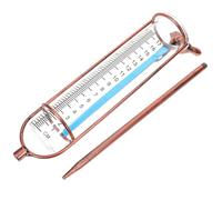 SECFOU Tube en Verre pour Pluviomètre de Remplacement Gradué de Jardin | Usage Extérieur, Mesure Facile, pour Pelouse et Patio, Finition Élégante, Format Tube à Essai Transparent