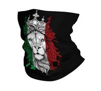 Séchage Rapide Bande de Cheveux,Italie Drapeau Italien et Lion,Écharpe Tube Multi-Usage Headwrap pour Yoga Cyclisme Extérieur 26X30cm