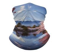 Séchage Rapide Chapeaux Demi-Visage, Tube Bandeaux Mont Cherry Trees Multi-Usage Protection du Visage pour Ski Cyclisme Vélo