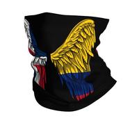 Séchage Rapide Décoration faciale,République Docan République Docans et Colombie Aile du Drapeau colombien,Bandeau Magique Respirant Bandana pour Sports Jogging Femme 26X30cm