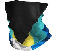 Séchage Rapide Écharpe Demi-Visage Drapeau de l'Amérique Drapeau du Laos Bandana Bandeaux 26X30cm pour Extérieur,Homme,Cyclisme