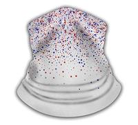 Séchage Rapide Écharpe Tube, Echarpe Gaiter 4 Juillet Démocratie américaine États-Unis Étoiles dispersées Multi-Usage Écharpe Demi-Visage pour Jogging Course à Pied Vélo