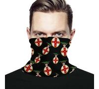Séchage Rapide Protection du Visage,Insigne de la Jamaïque imprimé,Écharpe Tube Respirant Bandana pour Cyclisme Jogging Vélo 26X30cm