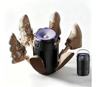 Sèche-bottes électrique à air chaud à 6 bras, avec couverture à 360 degrés, commandes numériques, température constante de 48 °C, la maison et les voyages