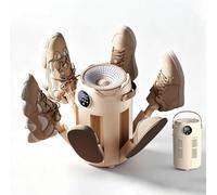 Sèche-bottes électrique à air chaud à 6 bras, avec couverture à 360 degrés, commandes numériques, température constante de 48 °C, la maison et les voyages