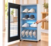 Sèche-bottes Électrique Et Chauffe-chaussures, Armoire De Séchage Avec Double Ventilation, Minuterie De 1 À 4 H Et Écran Numérique Pour Baskets Et Chaussures De Travail(4-layer structure)