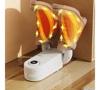 Seche Chaussure Electrique, Sèche-Chaussures Pliable avec Minuterie et Antibactérienne, Sèche-Gants de Boxe, Sèche Bottes pour Chapeaux, Chaussettes, Chaussures de Ski, Séchage Rapide (White)