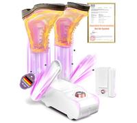 Sèche-chaussures amélioré 5.0 【Super moteur allemand de 500 W】【Dual-Tech Température constante de 47,8 °C et circulation d'air chaud à 360 °】4 supports réglables, nettoyage en profondeur U-V