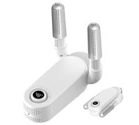 Sèche-chaussures électrique à une clé - Séchoir à chaussures à 360 degrés avec bouton de contrôle - Sèche-bottes pour le séchage des bottes d'hiver, chaussettes, chaussures de sport, chaussures de