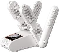 Sèche-chaussures électrique avec écran tactile LED, minuterie, température constante de 55 °C, pliable pour chaussures à séchage rapide, bottes, gants