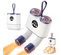 Sèche-chaussures électrique avec minuterie et tuyaux extensibles pour sécher les chaussures, gants, chaussettes et bottes de travail, élimine efficacement les odeurs