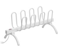 Sèche-Chaussures électrique, Séchoir bottes et gants, 4 paires, Séchage rapide et silencieux, Résistant à l’eau - Radiateur pour Bottes, Chaussures, Chaussettes, Gants - Aluminium - Blanc - 80W