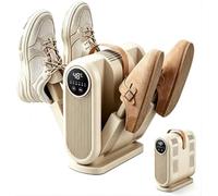 Sèche-chaussures pliant silencieux même à chaleur séchage programmé | Séchage rapide à 4 cœurs, chaleur constante de 48℃, flux d'air à 360°, minuterie intelligente, for bottes baskets chaussettes