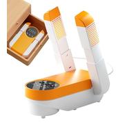 Sèche-chaussures - Sèche-chaussures - Fonction anti-odeurs et arrêt automatique pliable pour utilisation humide et sèche - Chauffe-pieds avec minuterie pour travail, salle de sport, blanchisserie