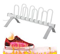 Sèche-chaussures sur pied avec 4 supports, égouttoir chauffant enfichable pour bottes de travail, chaussettes et gants, 610 x 361 x 365 mm