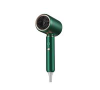 Sèche-cheveux 2200W avec moteur AC durable, technologie ionique anti-frisottis, 4 températures et 2 vitesses, touche air froid, Seche cheveux avec diffuseur et concentrateur (Vert)