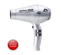 Parlux Sèche-cheveux 3800 Ionic Eco Friendly - 2100 W - Débit d'air 75 m3/h - Argent