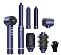 Seche Cheveux 5 en 1 Air styler avec Sèche-cheveux de 110000 tr/min 20M/S pour un Séchage Rapide, Hair Styler de 320 Millions d'Ions avec Fer A Boucler, Brosse Lissante ＆ Brosse Volumisante