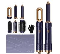 Seche Cheveux 6 en 1 Air Styler, Brosse Soufflante Hair Styler avec 6 Accessoires, Sèche Cheveux, Brosse Souflante, Airflow Fer a Boucler, Thermal Brush, Brosse Lissante pour Sécher, Boucler, Lisser