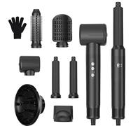 Seche Cheveux 7 en 1, 1400 W Air Styler Professionnel, Seche-Cheveux Diffuseur Boucle, 3 Températures, Fer à Boucler à Air de 30 mm,Pour Lisser, Boucler les Cheveux