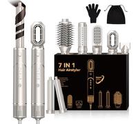 Seche Cheveux 7 en 1,Air Styler, Fer à Boucler à Air de 44 mm,Bouton Vent Froid,3 Températures,Hair Styler Professionnel Multifonctionnel 110000 U/Min, Pour Lisser, Boucler les Cheveux