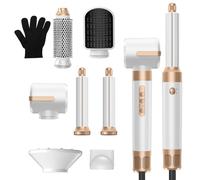Sèche Cheveux 7 en 1, Air Styler Pro, Seche Cheveux Diffuseur Boucle, Fer à Boucler à Air de 30 mm,Pour Lisser, Boucler les Cheveux,3 Températures,1400 W Hair Styler Professionnel