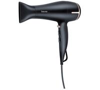 Beurer Sèche-cheveux HC 60 – Commande tactile, fonction ionique 2200 W, buse et diffuseur – Noir G