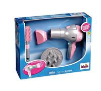 Theo Klein 5850 Braun Sèche-cheveux I Séche-cheveux pour enfants, avec brosse et diffuseur I Jouet pour enfants à partir de trois ans
