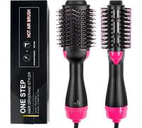 Sèche-cheveux, Brosse à air chaud multifonctions Coiffeur & Volumateur Lisseur Sèche-cheveux à ions négatifs Pinceau Générateur d'ions Frisés
