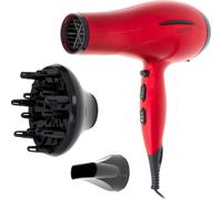 Sèche-Cheveux CR 2253 2600W Leger Prise Confortable Commutateur de Température Rouge