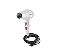 Sèche Cheveux de Voyage 1000W avec 4 Vitesses pour Séchage Rapide Blanc / Rose