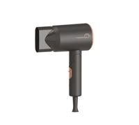 Sèche-cheveux de voyage - LITTLE BALANCE - Ionic - 1200 W -120-230V - 2 températures - 2 vitesses - Noir mat soft/or