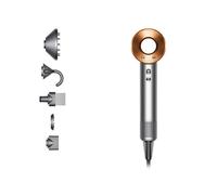 Sèche-cheveux Dyson Supersonic Nickel/Cuivre, Moteur V9 110000 tr/min, Air Multiplier, 3 Vitesses, 4 Températures, 1600W, 77dB, Fonction Ionique & Air Frais